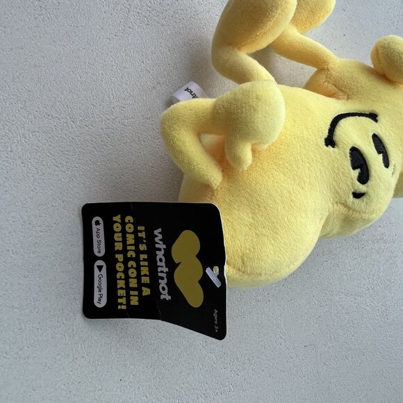 Rare Whatnot App Logo Yellow Plush Collectible Toy From New York Comic Con 2023 - Picture 5 of 10